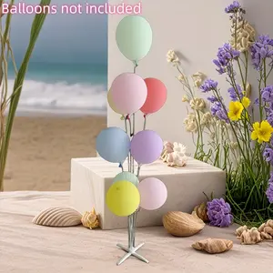 Balloon Stand Kit Set of 7-Cups High-Quality White Balloon Holder for Party Decorations Stable Base for Floor or Table Display Durable Reusable Balloon Column for Birthday Wedding Festive Events