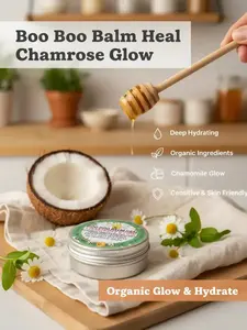 BOO BOO BALM HEAL CHAMROSE GLOW, Coconut, Honey, Body Care, Moisturizers, Organic