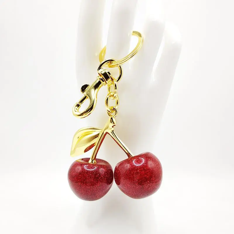 1pc Keychain Cherry Bag Charms Purse, Cute Key Chains for Women, Adorable Car Key Accents for Leather Handbags, Fashion Accessory, Keychain Bag Pendant, Keychain Decor