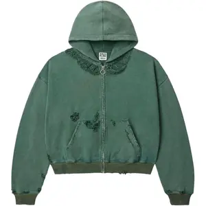 Vale Forever Pine Destroyer Zip Up Hoodie