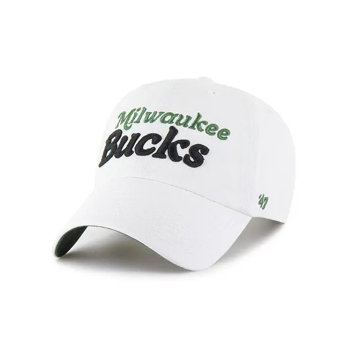 Women's '47 Brand Pensacola Arena Clean Up Milwaukee Bucks Adjustable Hat