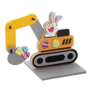 5 1/2" x 4 1/4" 3D Easter Eggs-cavator Jointed Foam Craft Kit - Makes 12