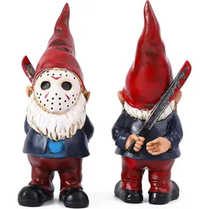 Garden Gnomes Horror  Bookshelf  Indoor Halloween Decorations Table Decor