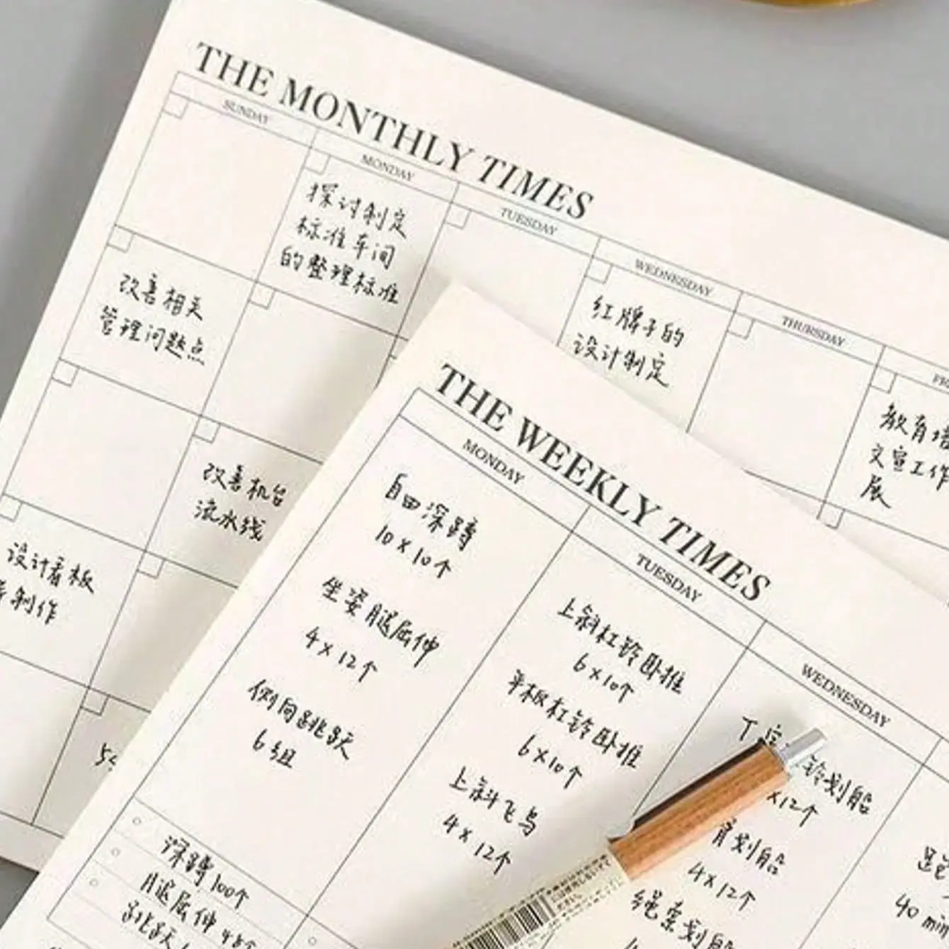 Monthly Planner Notebook, Office Supplies, Gift Packaging Material, Weekly Planner Notepad, Sticky Notes, School Supplies, Auto-Fill Calendar
