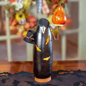Hand-Crafted Gourd - Ichabod - Halloween Decor