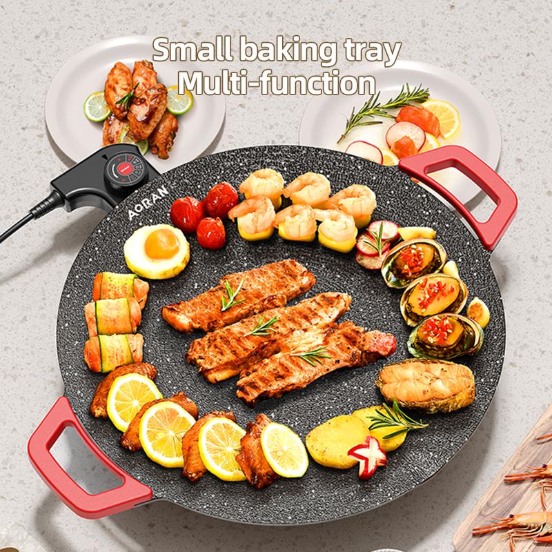 Portable Electric Korean BBQ Grill, indoor Smokeless GrillNon-stick Grill Pan, Adjustable Temperature Control,Nonstick Surface, Asador de Carne Portable Electric Korean BBQ Grill, indoor Smokeless GrillNon-stick Grill Pan, Adjustable Temperature Control,Nonstick Surface, Asador de Carne