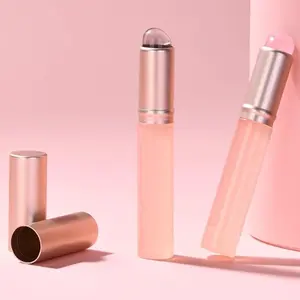 Silicone Lip Brush, 2 Counts Portable Round Head Lipstick Smear Concealer Brush, Mini Makeup Brush Suitable for Beginners, Christmas, Christmas Gift