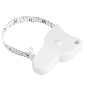 1 Pack Tape Measure Measuring Tape for Body Fabric Sewing Tailor Cloth Knitting Vinyl Home Craft Measurements,  Retractable white Double Scales Rulers for Body