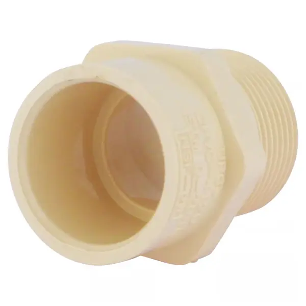 Charlotte Pipe FlowGuard Schedule 40 CPVC Adapter – 3/4 in. Socket x 3/4 in. D MNPT (1 Pack)