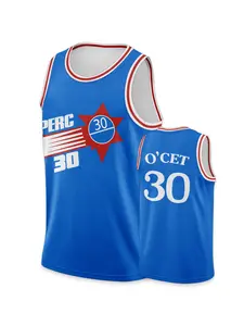 Perc #30 O'Cet Movie Basketball Jersey, Men's Fitness and Training Sportswear, Comfortable Fabric, Quick-Dry Breathable, Suitable for Workouts & Everyday Wear