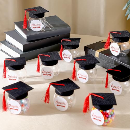 12/24 Pcs Class of 2026 Graduation Cap Candy Jars Set for Student- Multiple Colors, 8oz Graduation Party Decorations Gifts for School Party Guests 12/24 Pcs Class of 2026 Graduation Cap Candy Jars Set for Student- Multiple Colors, 8oz Graduation Party Decorations Gifts for School Party Guests