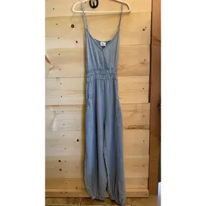 Washed Denim Cotton Jumpsuit