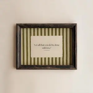 Striped Bible Verse Print, 1 Cor 16:14 Vintage Scripture Wall Art, Christian Home Decor Unframed