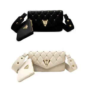 Valentino Orlandi Gold Metal Studded Crossbody