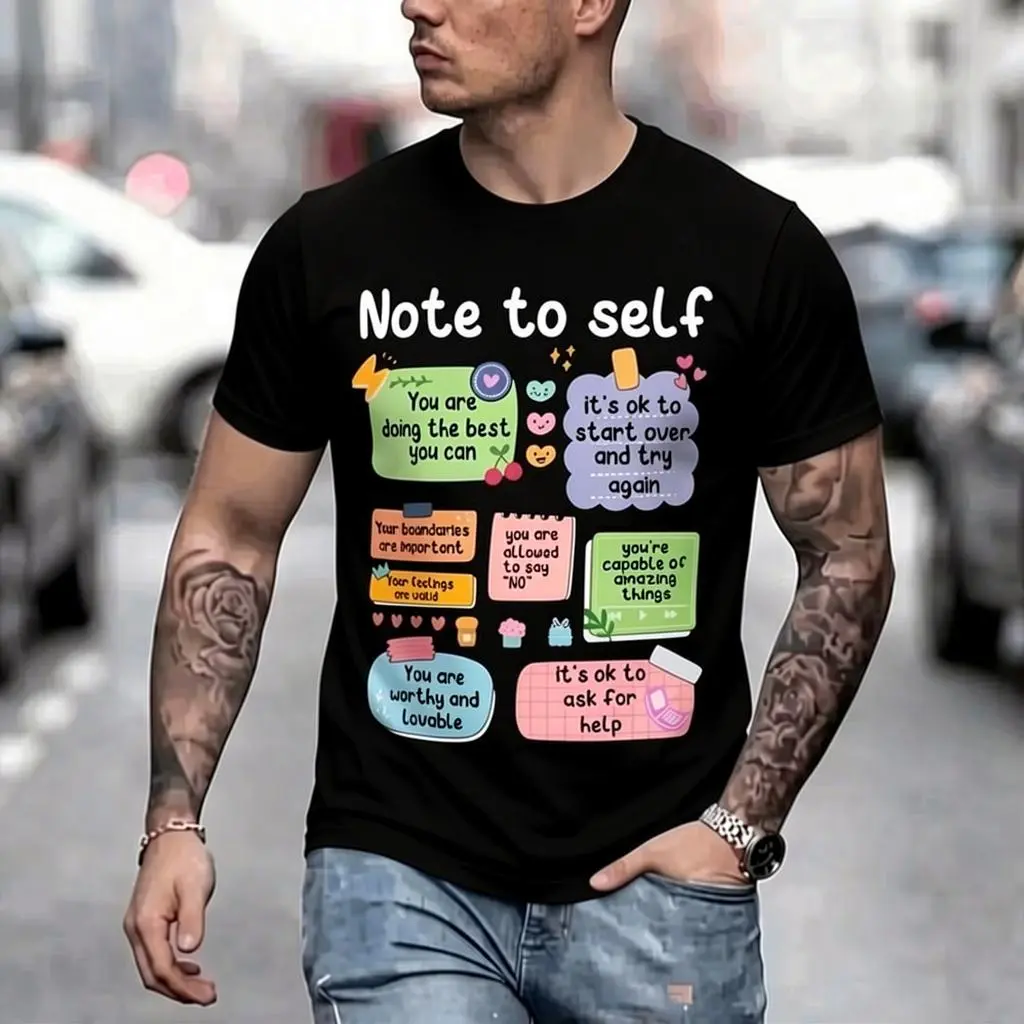 Inspiring SelfCare TShirt with Colorful Positive Affirmations Unisex MentalHealth Apparel Perfect for All Seasons Ideal Gift for SelfLove and Personal Development