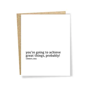 Probably Graduation Card