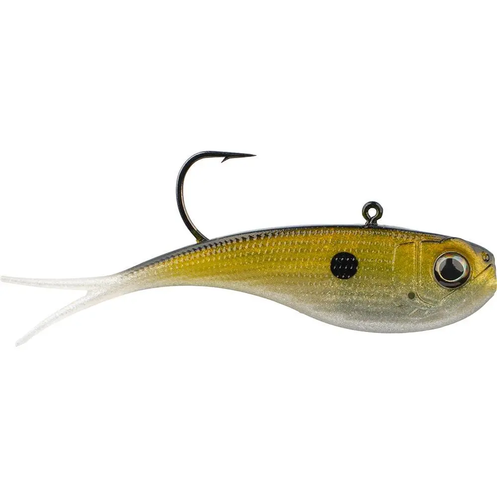 Berkley PowerBait Power Vibe Fish Shaped Lure - 3.75 in, Year-Round Use, 2 to 40 ft Depth Range, Durable Soft Plastic Build, Fast Sink Rate