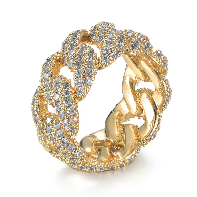 Iced Out 10mm Cuban Ring