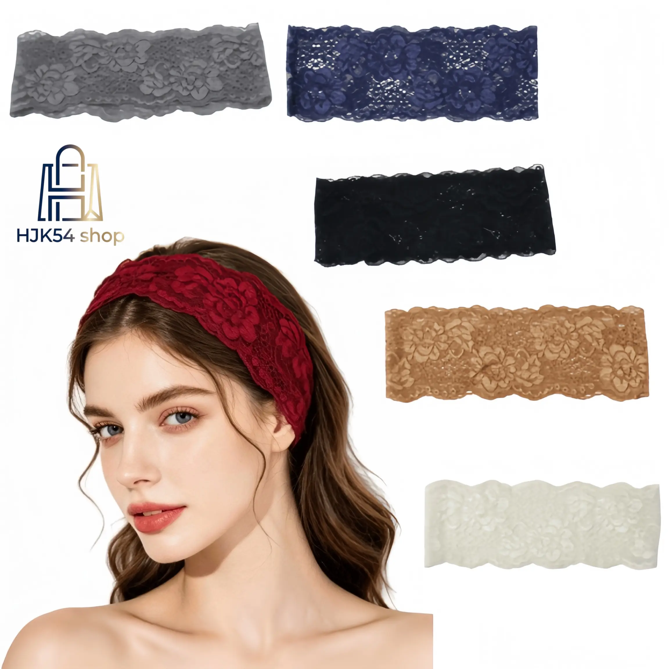 7PCS Floral Lace Trim Fabric Ribbon, Stretch Scalloped Lace for Sewing & Crafts, Multi-Color Lace Edging for Clothing & DIY Projects