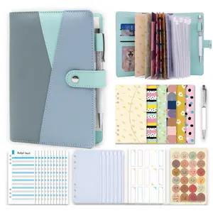 Budget Binder Set with Zipper Envelopes | Includes PVC Cash Pockets, Budget Sheets, Stickers & Pen, Ideal for Home or Office Use