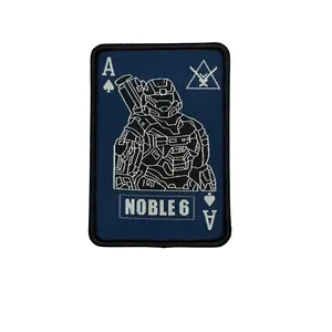 ODST AND REACH PLAYING CARDS Tactical Patch 3.5x2.5 Hook Fastener and Loop Patch HL2