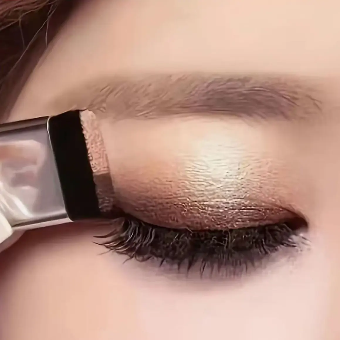 Mini Dual-Tone Makeup Eyeshadow Palette with Brush, Shimmery Dual-Color Set, Easy to Blend, Waterproof, Perfect Gift for Her