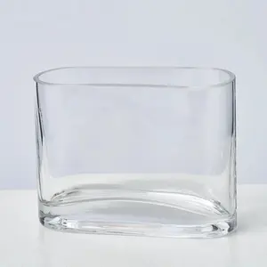 Small Narrow Pocket Glass Home Decor Flower Vase