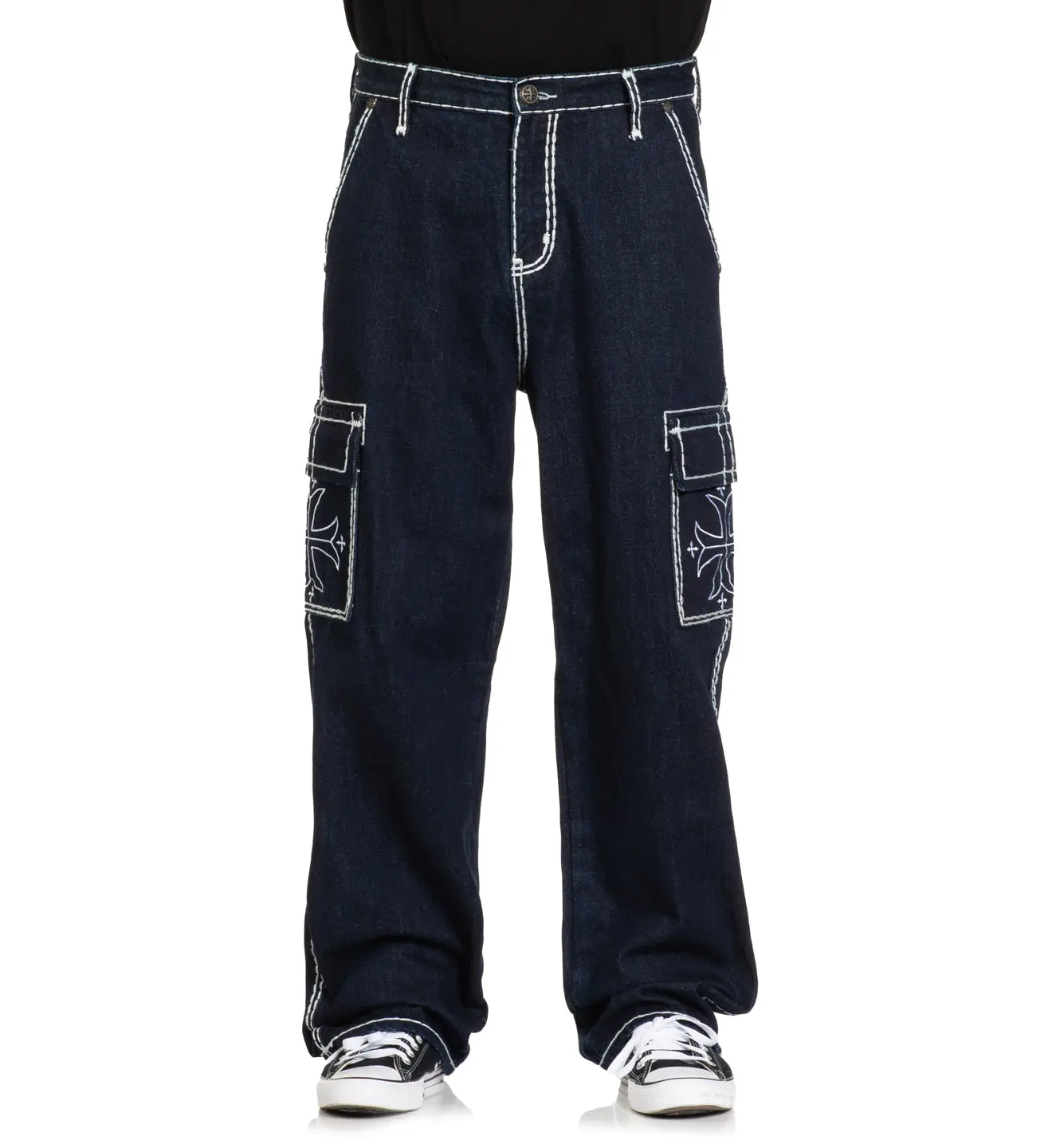 Affliction Men's Jeans Wide Leg Cargo
