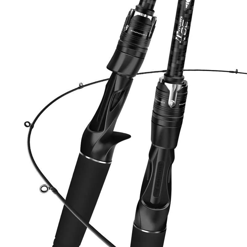 Kastking Spartacus II Tip Casting Fishing Rods,6'’2''UL，Black 2Pcs