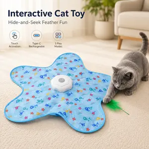 Cat & Cat Electronic Sports/Mobility Toy,Battery Powered, Mimicking Real Prey Movements, Fun & Interactive Games - MultipleStyles