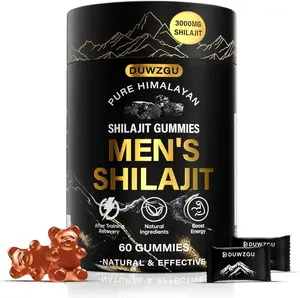 Pure Himalayan Shilajit Gummies for Men & Women –100% Natural Organic Gold Gummies 3000mg with Ashwagandha,Black Musli,Helps Boost Energy,Gokshura,Stamina Vitality Support -Vegan, Non-GMO - 60 Gummies