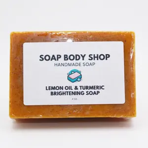 Lemon & Turmeric Soap, No Kojic Acid - 4 oz