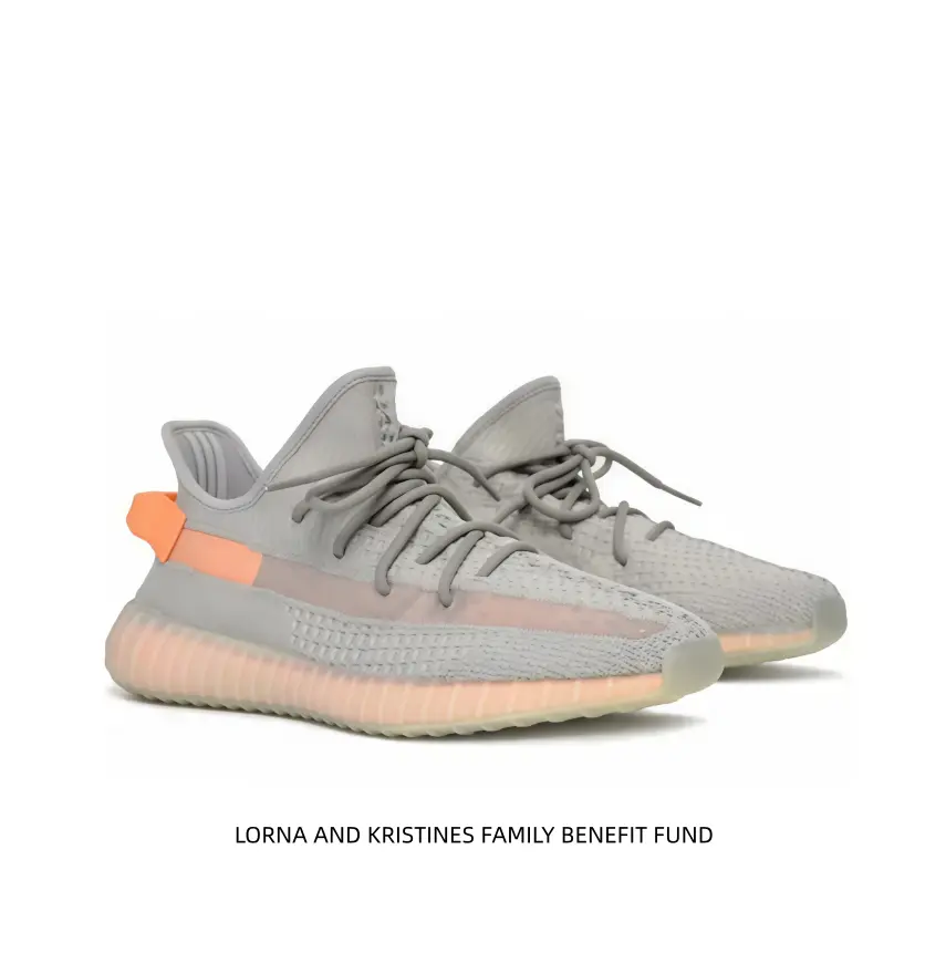 Grey knit sneakers with orange heel tab, breathable mesh upper, cushioned sole for daily wear. Perfect for urban walks or light runs. Unisex design, lightweight comfort, modern street style