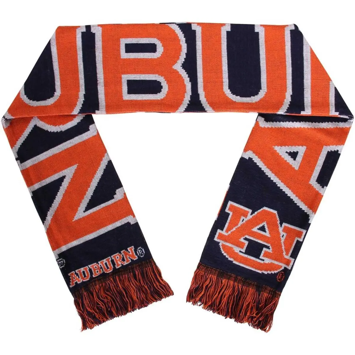 212 MAIN Gray Knit Scarf - All Seasons Fashion Accessory with Bold Logo Print, Ideal for Sports Enthusiasts