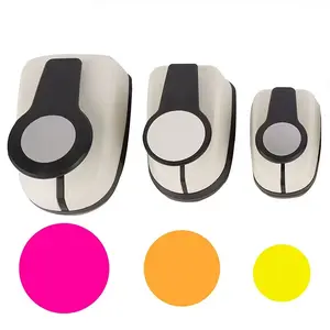 3-Piece Round Hole Punch Set, Includes 9mm, 16mm & 25mm Sizes, Ideal for Card Making, Scrapbooking DIY Albums, Photo Organization