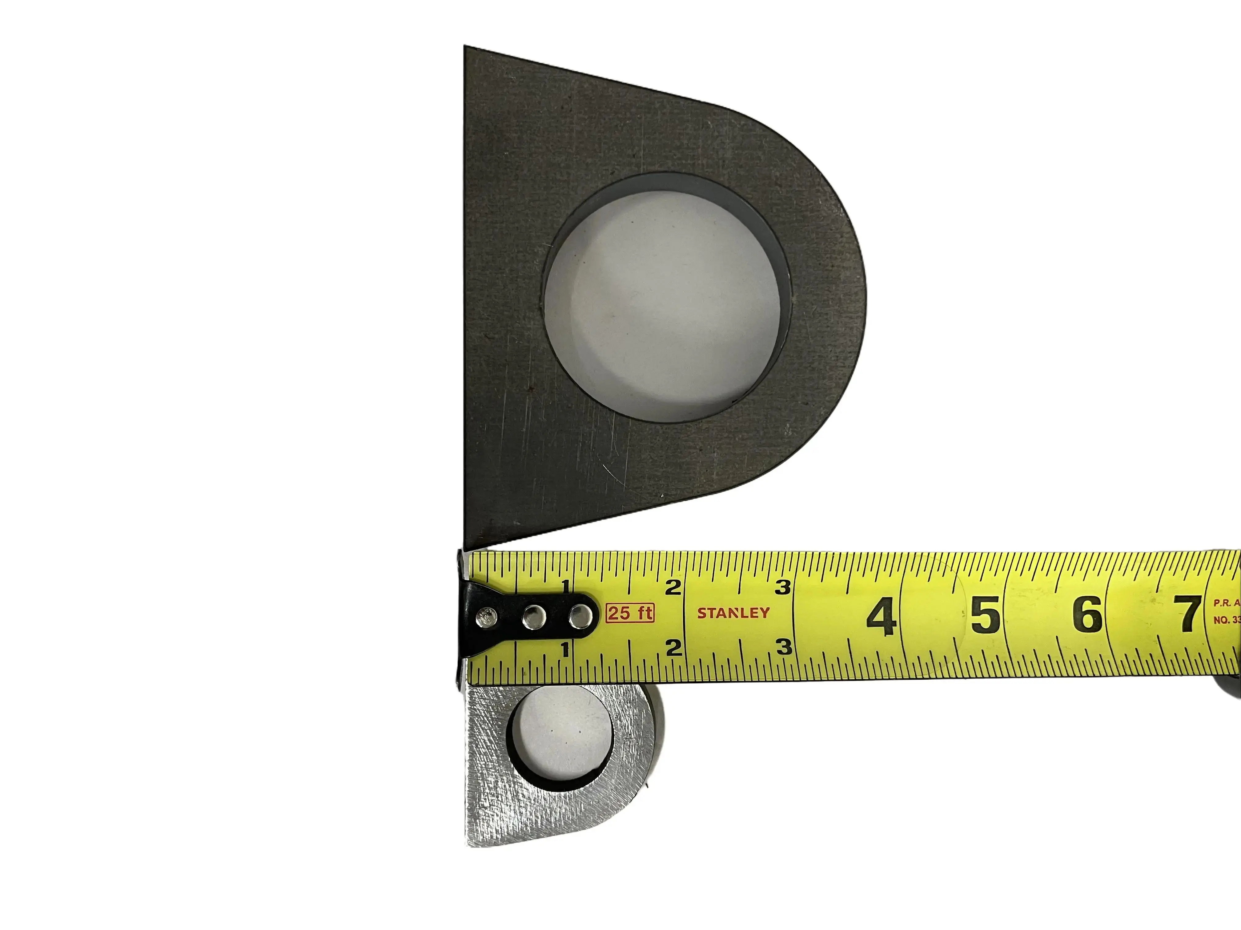 Heavy-Duty Steel Universal Weld-On Lifting Lugs, Tie-Down Points for Outdoor Lifting and Rigging Needs, 4.625" x 3.75" x 0.5" with 2.25" Hole Compatible with Fat Daddy Smokers, Large Smokers/Grills