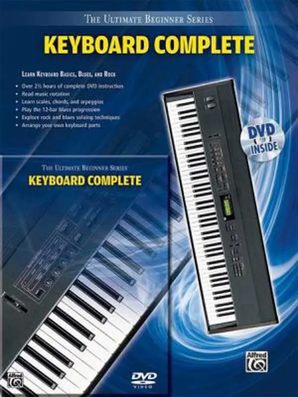 USED Book - Ultimate Beginner Keyboard Complete: Learn Keyboard Basics, Blues, and Rock, Book & DVD (Hard Case) [With DVD] by Cavalier, Debbie (Paperback) - english