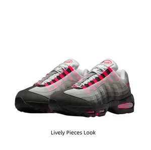 Retro Air Max Style Running Shoes with Gradient Mesh & Visible Cushioning