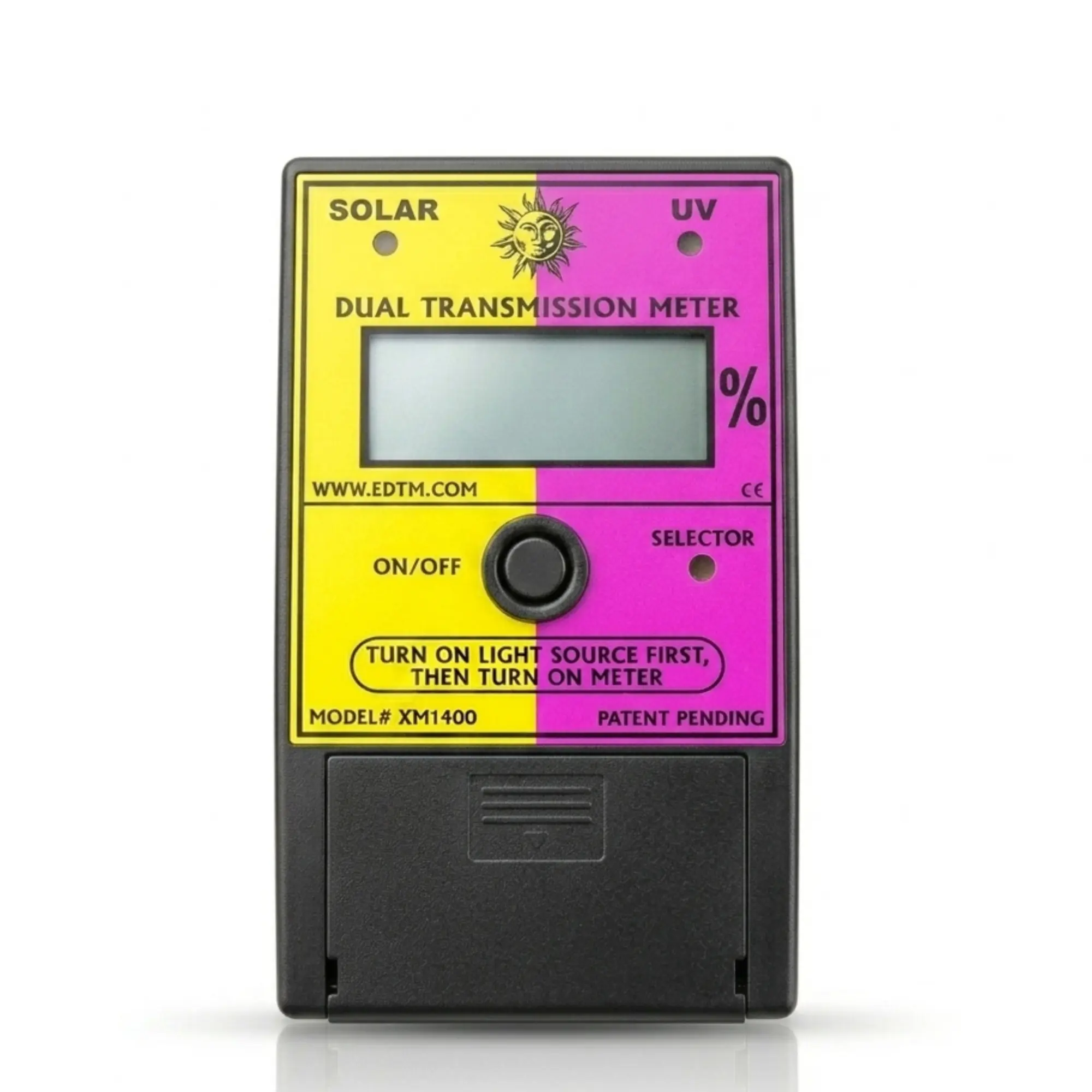 EDTM Handheld Digital UV & Solar Radiometer (EDTM XM1400), Made in USA