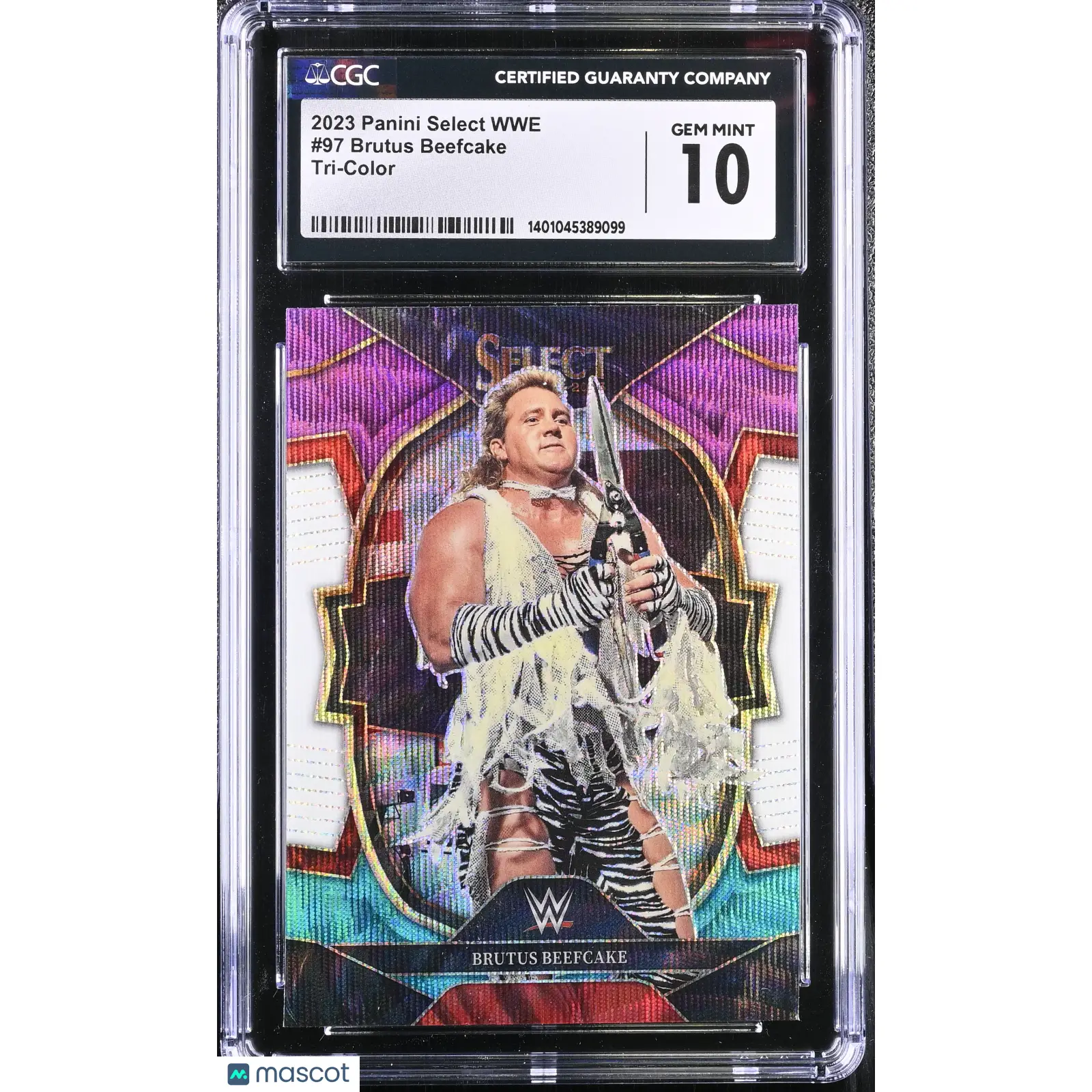 Brutus Beefcake CGC 2023 Select WWE #97 Tri Color Wrestling 10