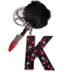 Scream Horror Ghost Keychain