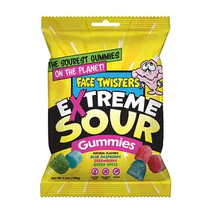 Face Twisters Extreme Sour Gummies 3.5 oz