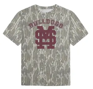 Maroon M over S Mossy Oak, Mossy Oak 3D Camo T Shirt, Hunting 3D Camo Tee, Style Camo 3D T Shirt, Gift For Him or Her