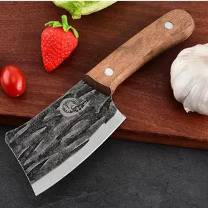 Portable Stainless Steel Hammered Mini Knife, Multifunctional Fruit Knife, Sharp Home Kitchen Meat Slicer, Outdoor Cutting Tool