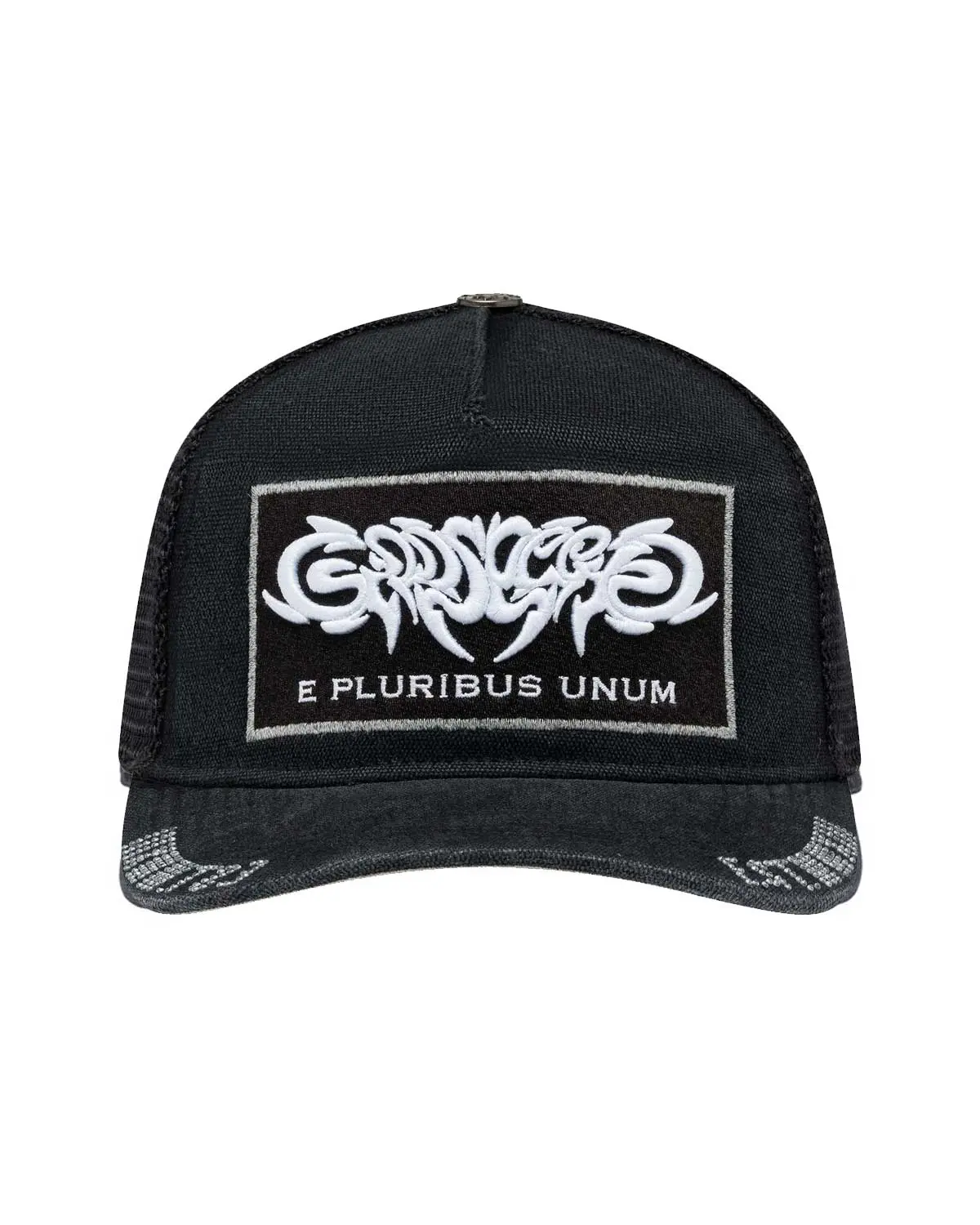 Godspeed E Pluribus Trucker Hat Black/White