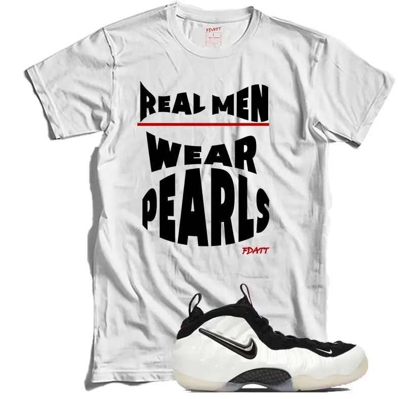 FDATT matching shirt for Foamposite Pro Pearls Foams Pearl and Black