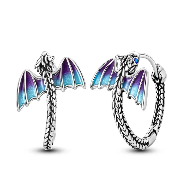 Dragon Design Hoop Earrings, Statement Earrings, Fashionable Jewelry for Women & Men, Trendy All-match & Exquisite Jewelry for Birthday Gift, Trendy Jewellery Accessories