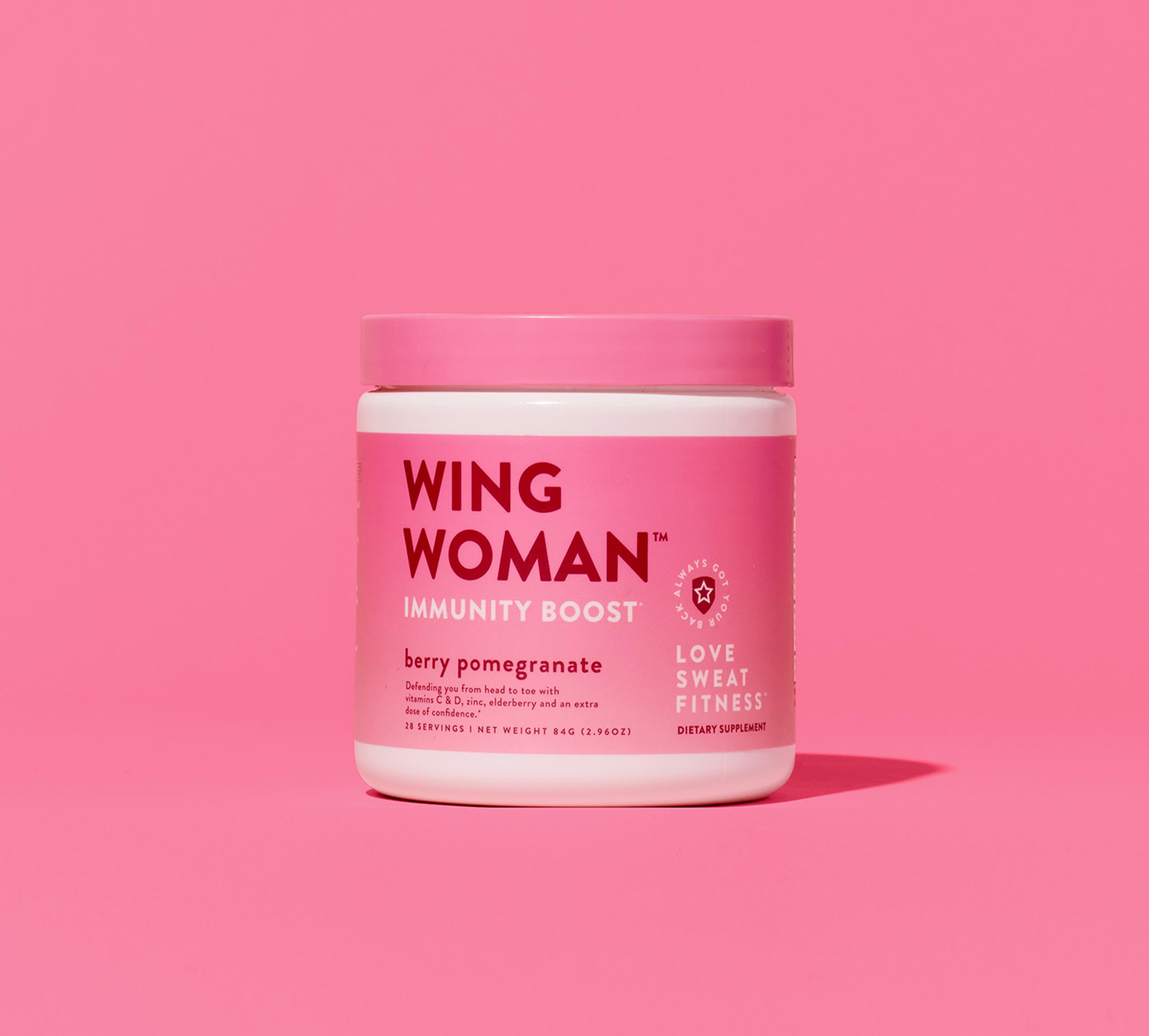 LSF Immunity Boost Powder Supplement | Wing Woman Berry Pomegranate | For a Healthy Immune System, Antioxidant Boost, Strengthen Defenses | Vegan, No Sugar, Gluten Free, Non-GMO