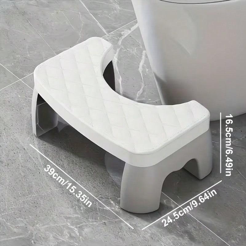 TAIMASI Portable Adult Toilet Footstool - Anti-Slip Waterproof Footstool With 35° Ergonomic Design, Durable Plastic Bathroom Aid Step Stool For Elderly & Mobility-Limited Users, Toilet Accessories, Userfriendly Design