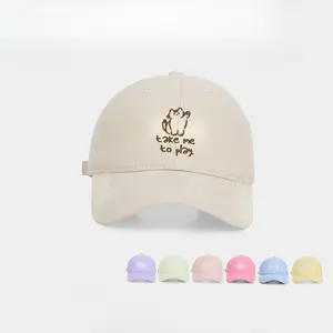 2026 New Embroidered Cat Baseball Cap, Trendy Women's Casual Dad Hat, Lightweight Breathable Summer Sun Shield for Outdoor